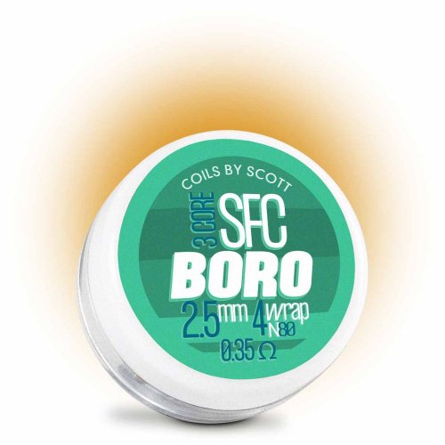 Špirálky COILS BY SCOTT - SFC Boro Staggered 0.35Ω Ni80, 2ks