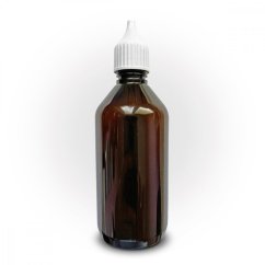 Fľaška PET tmavá 115ml uzáver s kvapkátkom