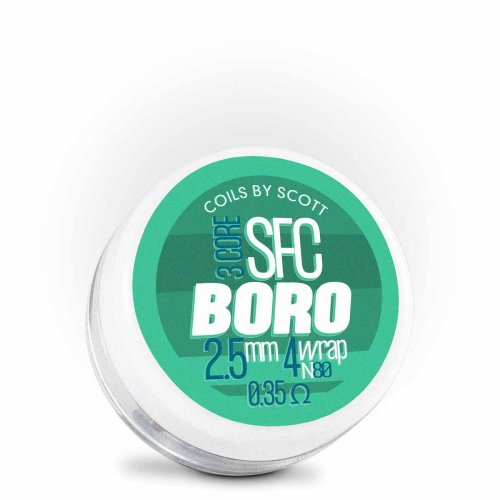 Špirálky COILS BY SCOTT - SFC Boro Staggered 0.35Ω Ni80, 2ks