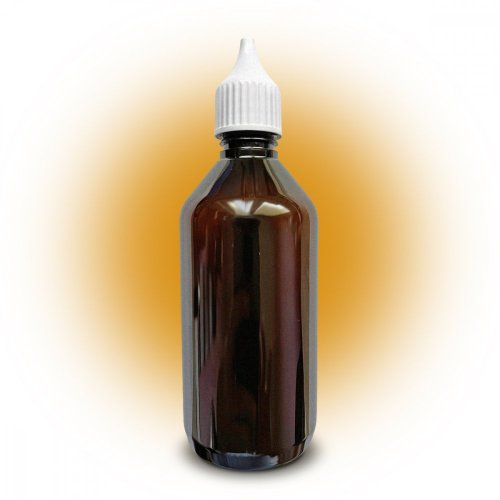 Fľaška PET tmavá 115ml uzáver s kvapkátkom