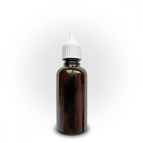 Fľaška PET tmavá 50ml uzáver s kvapkátkom