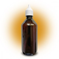 Fľaška PET tmavá 115ml uzáver s kvapkátkom